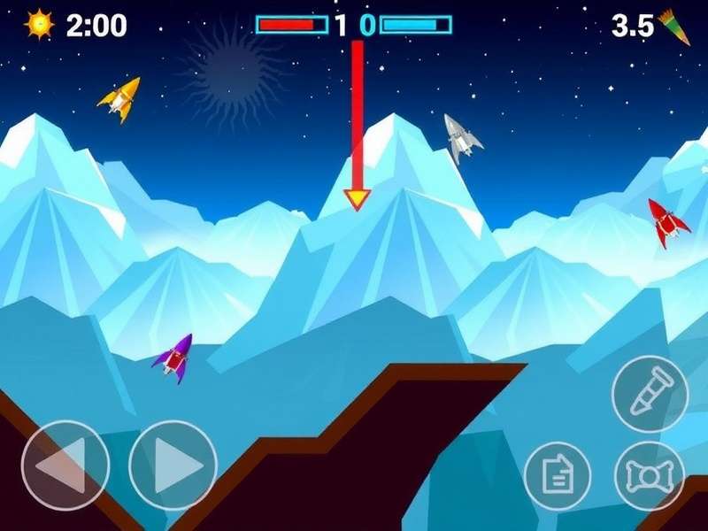 Meteor Frenzy Flyer Gameplay Screenshot